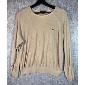 Camel Cigarettes Vintage Boston Traders Long Sleeve Tan Sweater - M/L